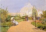 Childe Hassam Famous Paintings - Horticultural Building